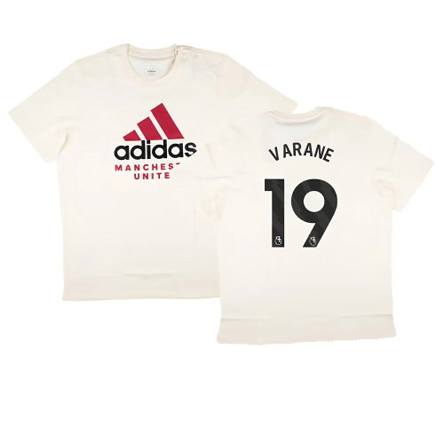 2024-2025 Man Utd SZN Graphic Tee (Cream White) (Varane 19)
