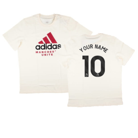 2024-2025 Man Utd SZN Graphic Tee (Cream White) (Your Name)