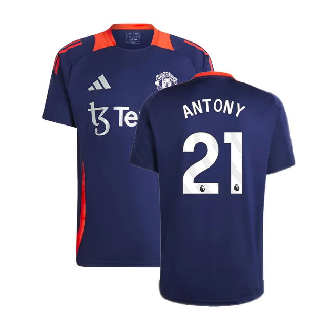 2024-2025 Man Utd Training Jersey (Night Indigo) (Antony 21)