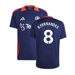 2024-2025 Man Utd Training Jersey (Night Indigo) (B.Fernandes 8)