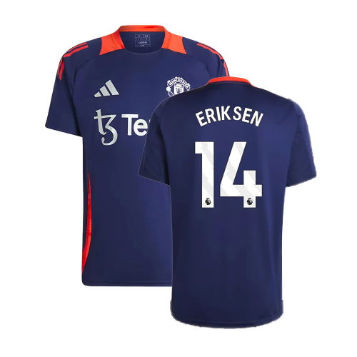 2024-2025 Man Utd Training Jersey (Night Indigo) (Eriksen 14)