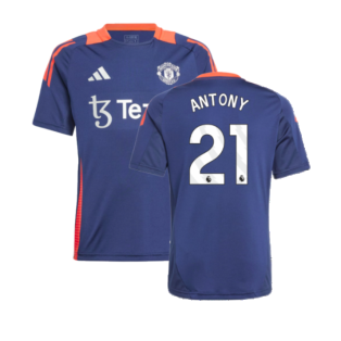 2024-2025 Man Utd Training Jersey (Night Indigo) - Kids (Antony 21)