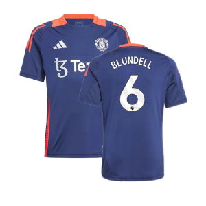 2024-2025 Man Utd Training Jersey (Night Indigo) - Kids (Blundell 6)