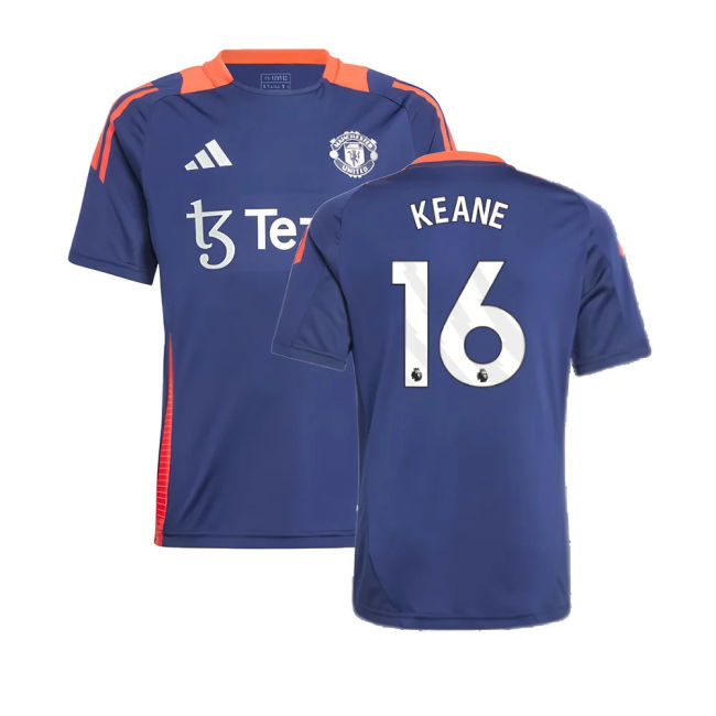 2024-2025 Man Utd Training Jersey (Night Indigo) - Kids (Keane 16)