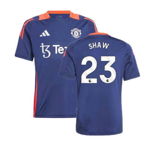 2024-2025 Man Utd Training Jersey (Night Indigo) - Kids (Shaw 23)
