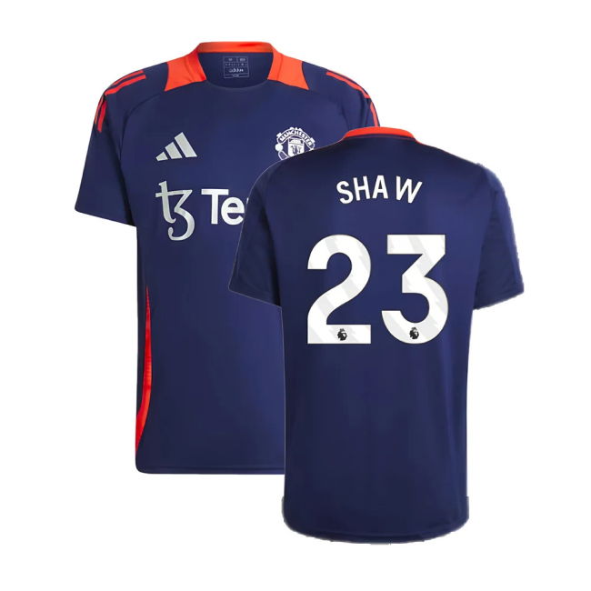 2024-2025 Man Utd Training Jersey (Night Indigo) (Shaw 23)