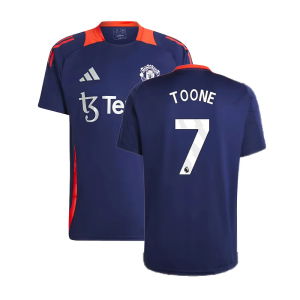 2024-2025 Man Utd Training Jersey (Night Indigo) (Toone 7)