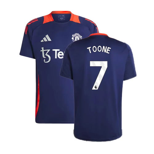 2024-2025 Man Utd Training Jersey (Night Indigo) (Toone 7)