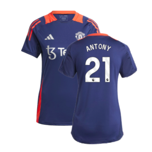 2024-2025 Man Utd Training Jersey (Night Indigo) - Womens (Antony 21)