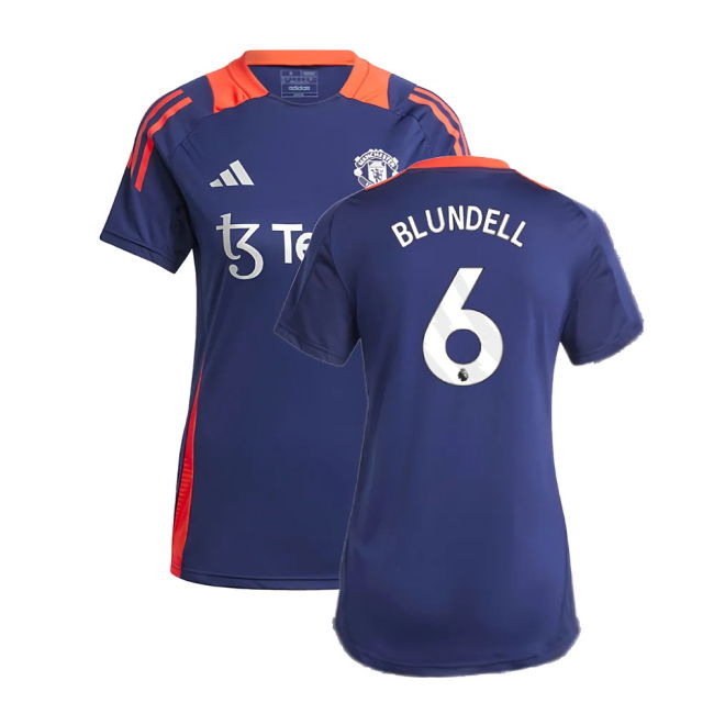 2024-2025 Man Utd Training Jersey (Night Indigo) - Womens (Blundell 6)