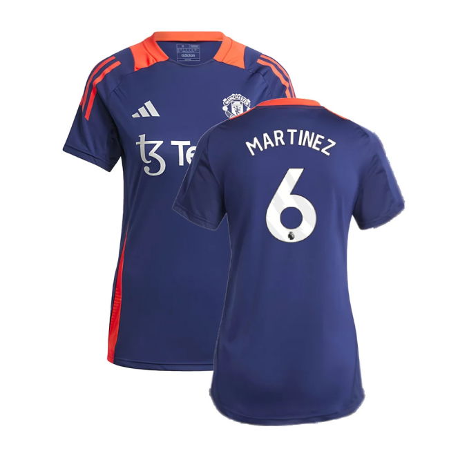 2024-2025 Man Utd Training Jersey (Night Indigo) - Womens (Martinez 6)