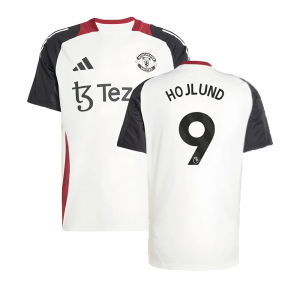 2024-2025 Man Utd Training Jersey (Off White) (Hojlund 9)