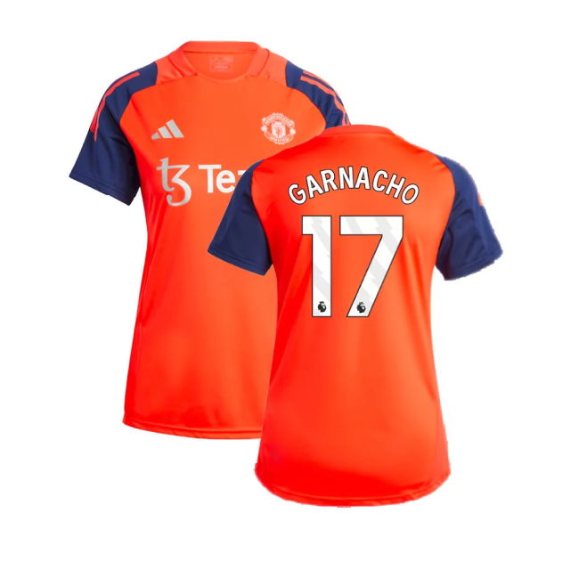 2024-2025 Man Utd Training Jersey (Red) - Womens (Garnacho 17)
