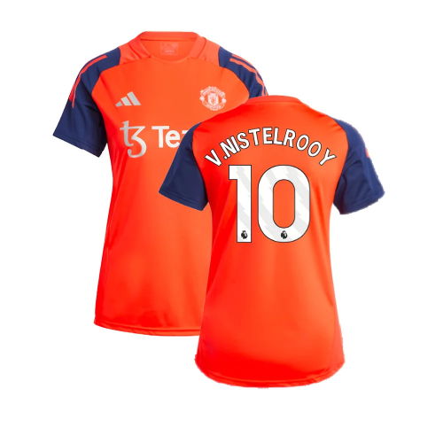 2024-2025 Man Utd Training Jersey (Red) - Womens (V.Nistelrooy 10)