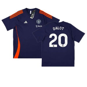 2024-2025 Man Utd Training Tee (Night Indigo) (Dalot 20)