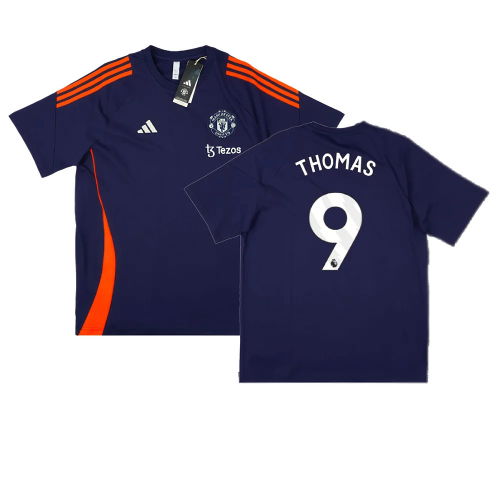 2024-2025 Man Utd Training Tee (Night Indigo) (Thomas 9)