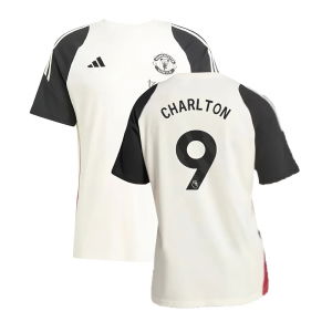 2024-2025 Man Utd Training Tee (Off White) (Charlton 9)
