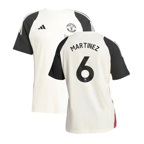 2024-2025 Man Utd Training Tee (Off White) (Martinez 6)