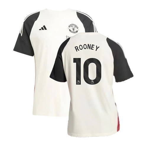 2024-2025 Man Utd Training Tee (Off White) (Rooney 10)