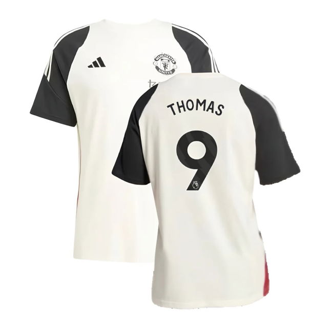 2024-2025 Man Utd Training Tee (Off White) (Thomas 9)