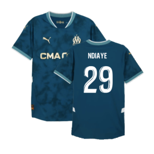 2024-2025 Marseille Away Authentic Shirt (Ndiaye 29)