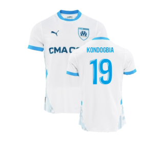 2024-2025 Marseille Home Authentic Shirt (Kondogbia 19)