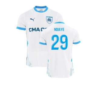 2024-2025 Marseille Home Authentic Shirt (Ndiaye 29)