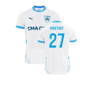 2024-2025 Marseille Home Authentic Shirt (Veretout 27)