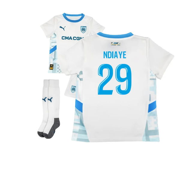 2024-2025 Marseille Home Mini Kit (Ndiaye 29)