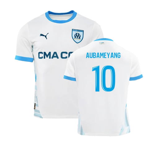 2024-2025 Marseille Home Shirt (Aubameyang 10)