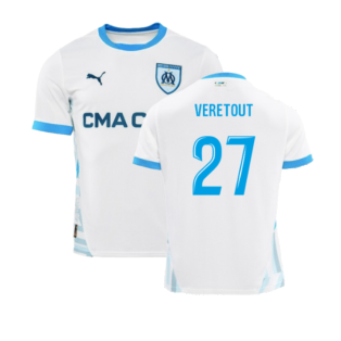 2024-2025 Marseille Home Shirt (Kids) (Veretout 27)