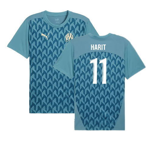 2024-2025 Marseille Pre-Match Shirt (Bold Blue) (Harit 11)
