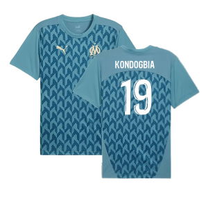 2024-2025 Marseille Pre-Match Shirt (Bold Blue) (Kondogbia 19)