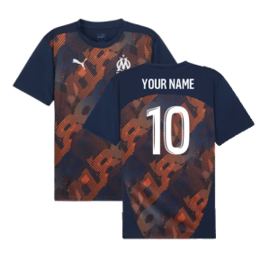 2024-2025 Marseille Pre-Match Shirt (Club Navy)