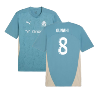 2024-2025 Marseille Training Shirt (Bold Blue) (Ounahi 8)