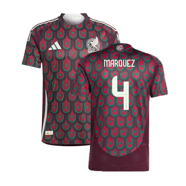 2024-2025 Mexico Authentic Home Shirt (MARQUEZ 4)