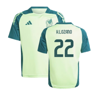 2024-2025 Mexico Training Jersey (Green) - Kids (H.LOZANO 22)