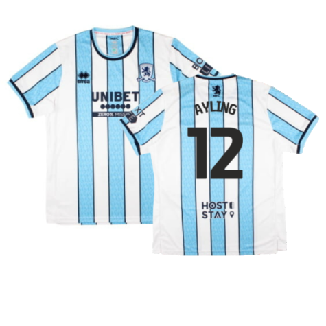 2024-2025 Middlesbrough Away Shirt (Ayling 12)