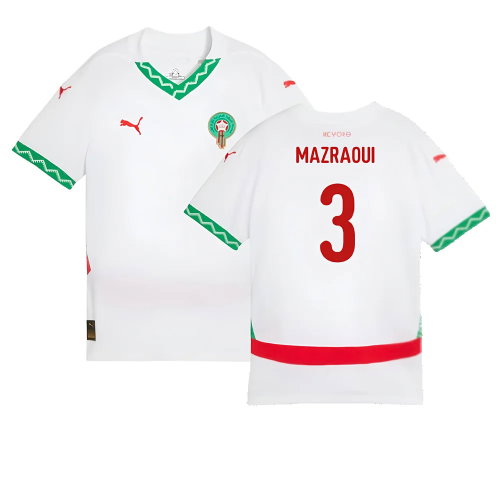 2024-2025 Morocco Away Shirt (Kids) (Mazraoui 3)
