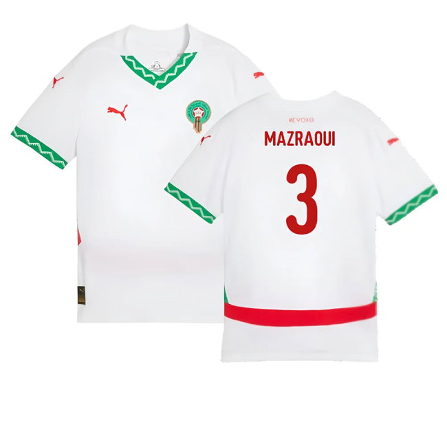 2024-2025 Morocco Away Shirt (Kids) (Mazraoui 3)