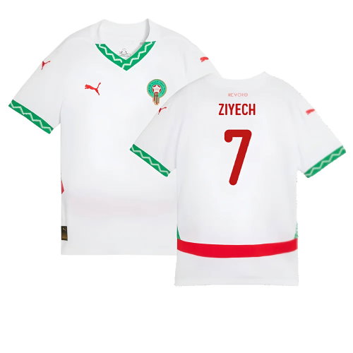 2024-2025 Morocco Away Shirt (Kids) (Ziyech 7)