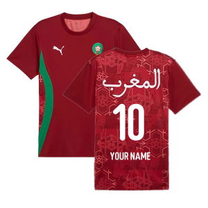 2024-2025 Morocco Prematch SS Jersey (Red)