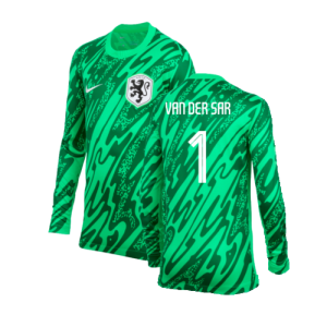 2024-2025 Netherlands Home Goalkeeper Shirt (Green) - Kids (Van Der Sar 1)