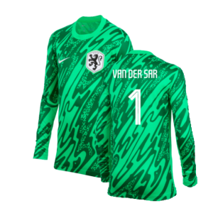 2024-2025 Netherlands Home Goalkeeper Shirt (Green) - Kids (Van Der Sar 1)