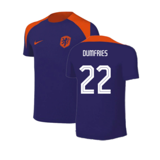 2024-2025 Netherlands Strike Training Shirt (Blue) - Kids (Dumfries 22)