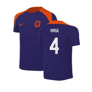 2024-2025 Netherlands Strike Training Shirt (Blue) - Kids (Virgil 4)