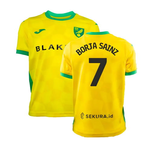 2024-2025 Norwich Home Shirt (Kids) (Borja Sainz 7)