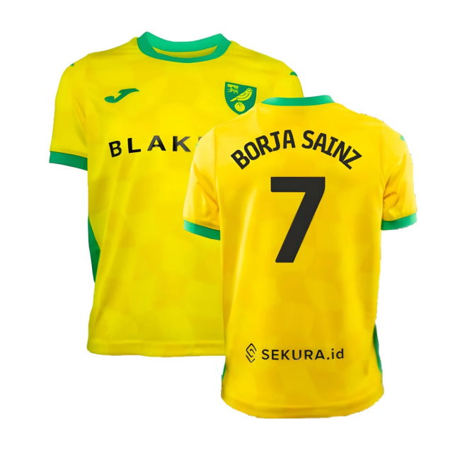 2024-2025 Norwich Home Shirt (Kids) (Borja Sainz 7)