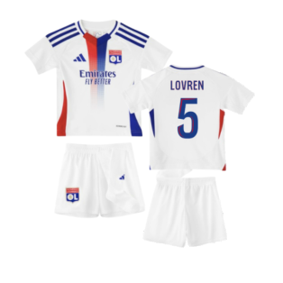 2024-2025 Olympique Lyon Home Mini Kit (Lovren 5)
