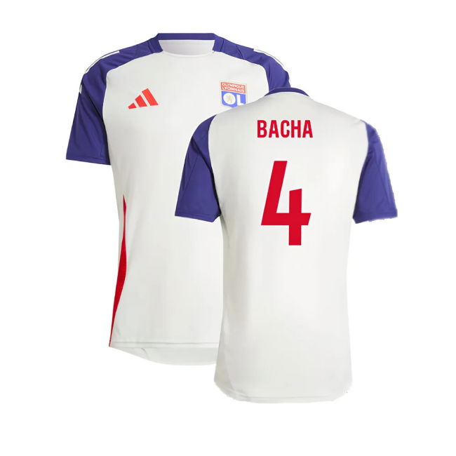2024-2025 Olympique Lyon Training Jersey (White Tint) (Bacha 4)